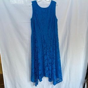 Blue Lace Dress - size 16W